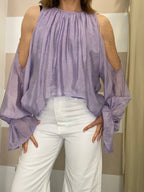 Blusa in mussola cut out Youdecide