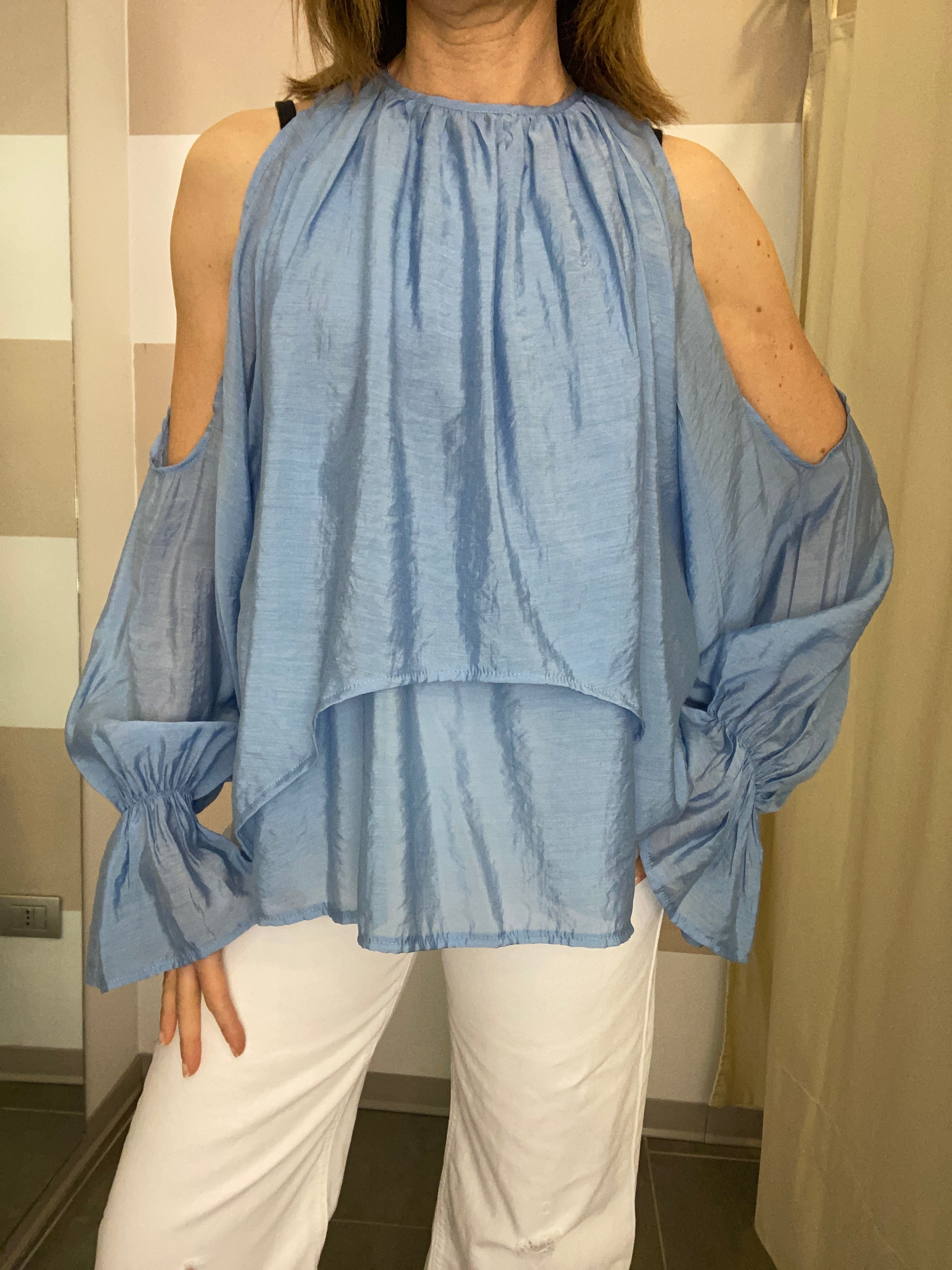 Blusa in mussola cut out Youdecide