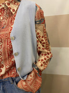 Gilet in maglia a costine Kikisix