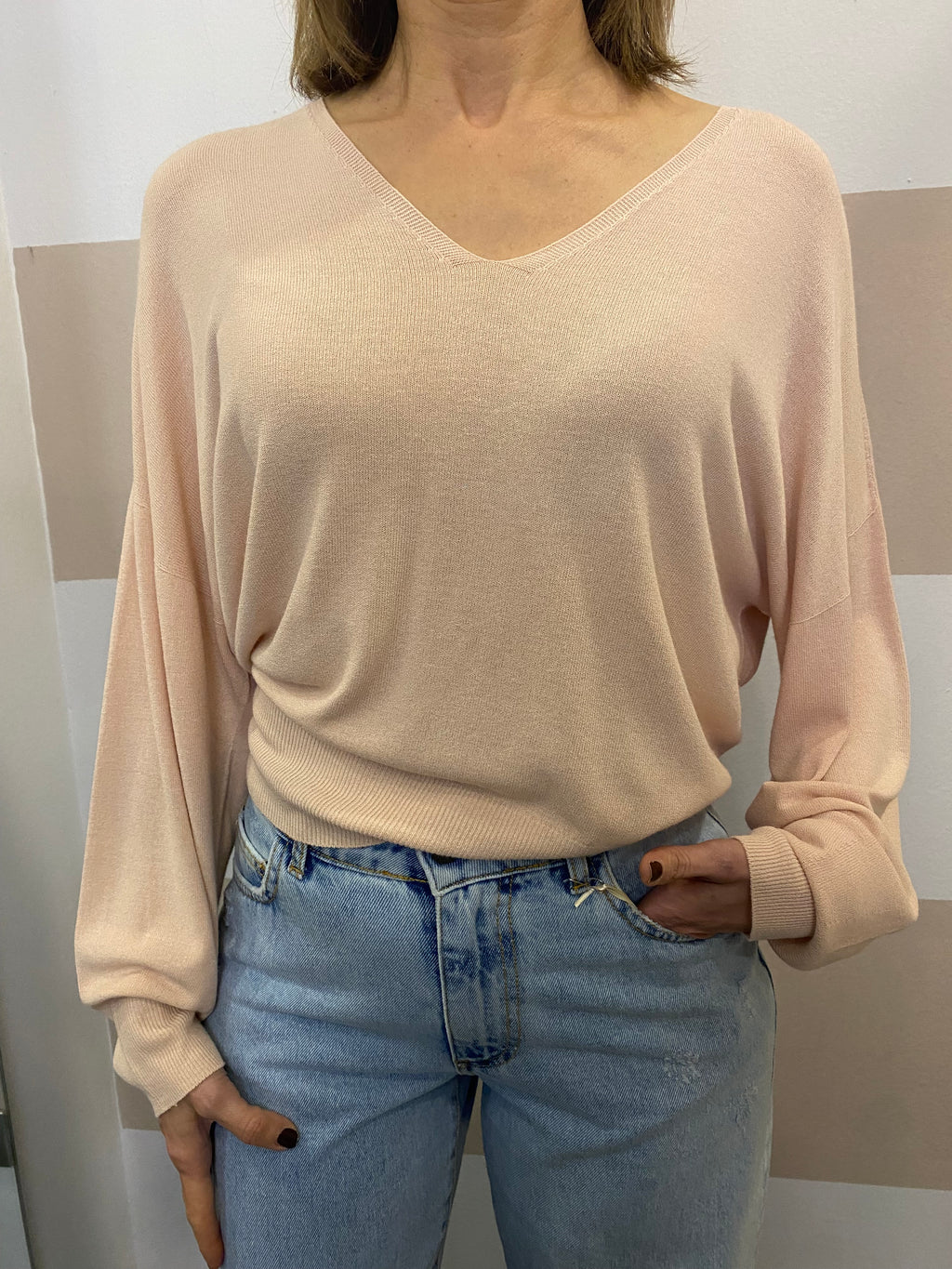 Maglia scollo a V Kontatto