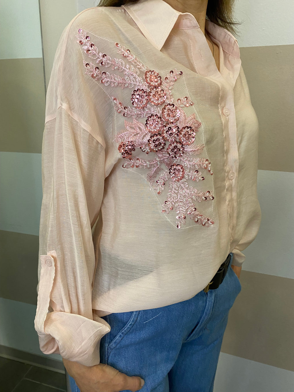 Camicia con ricamo Youdecide