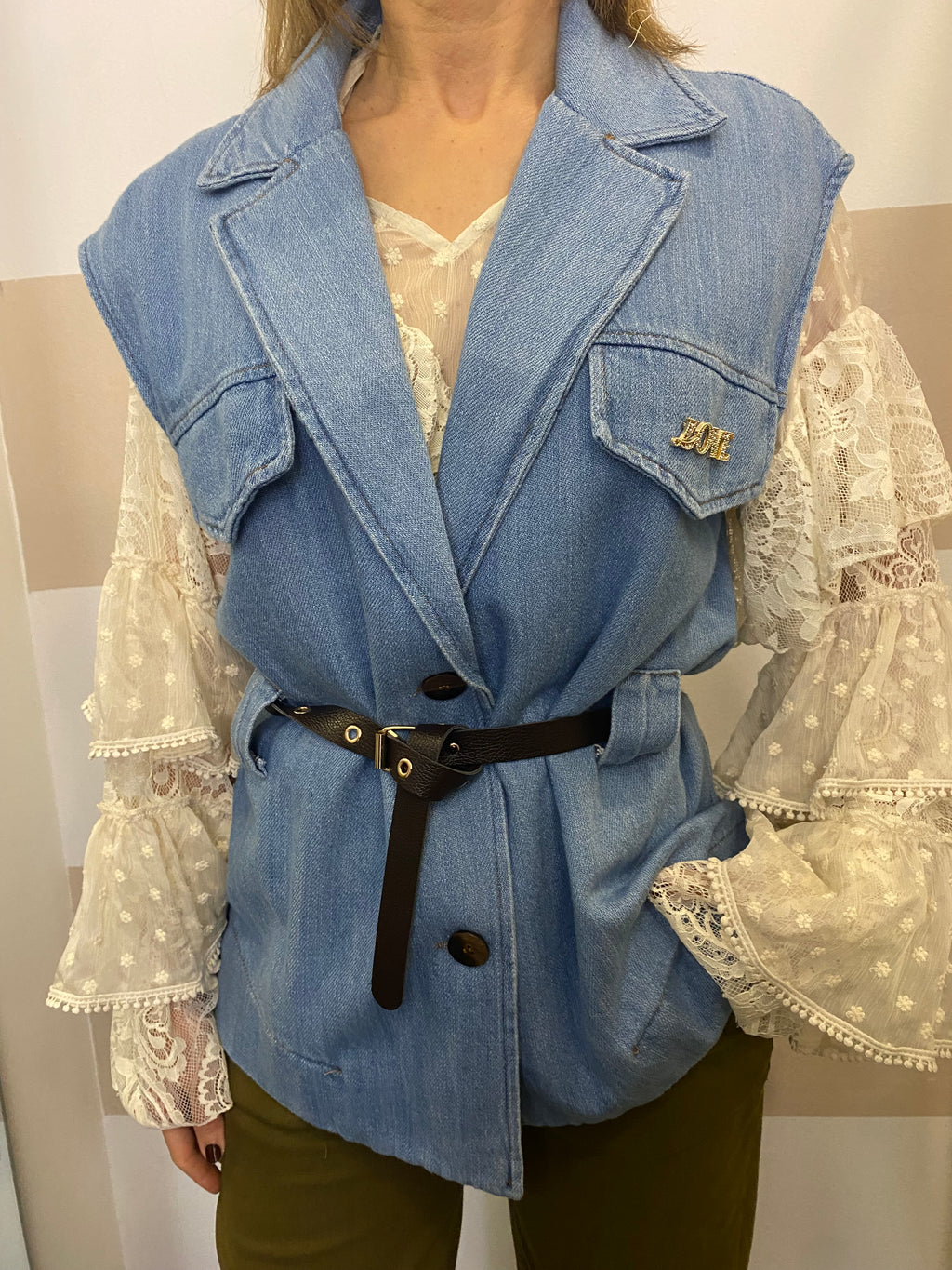 Gilet in denim Kikisix