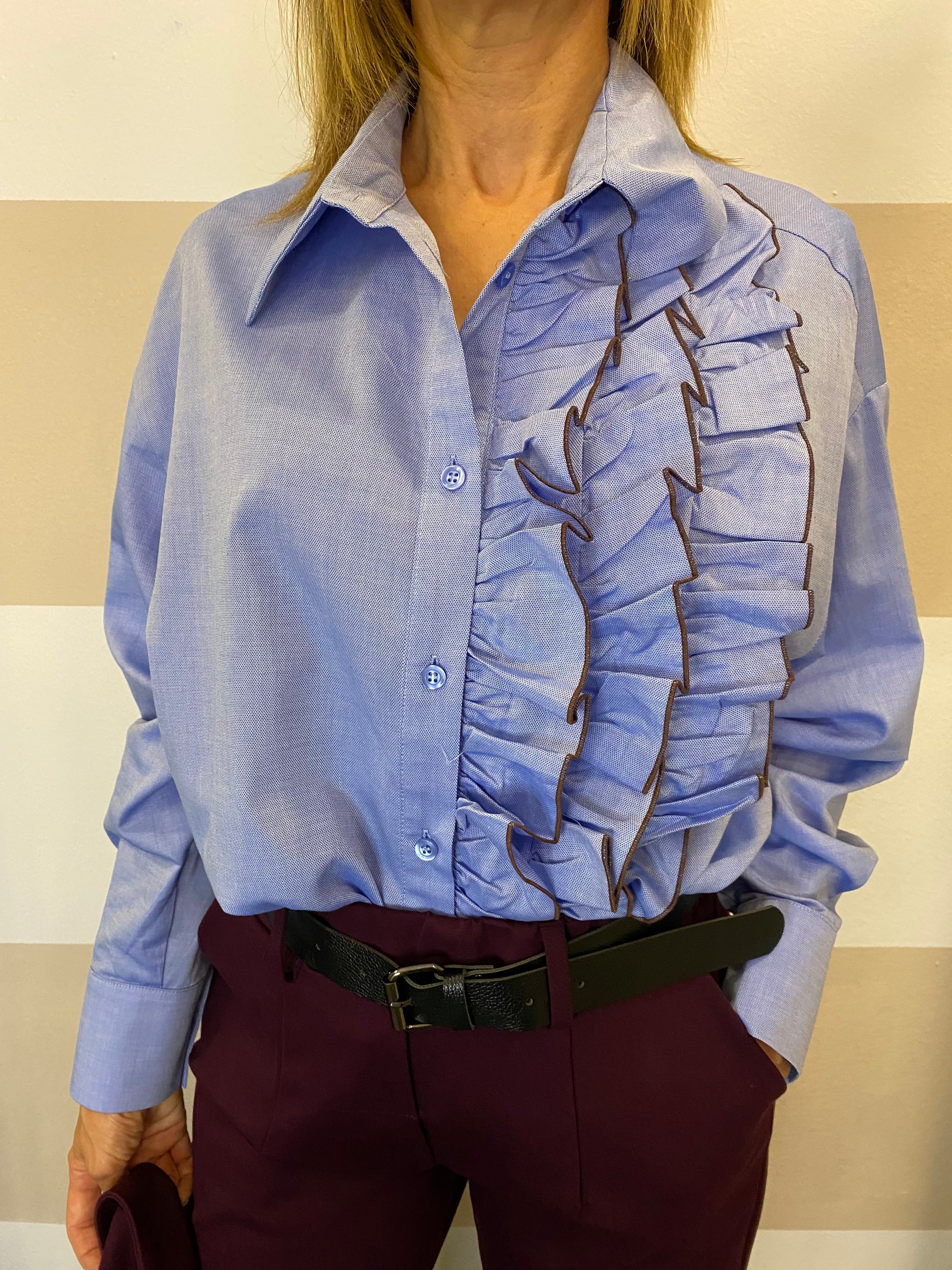 Camicia con rouche Kikisix