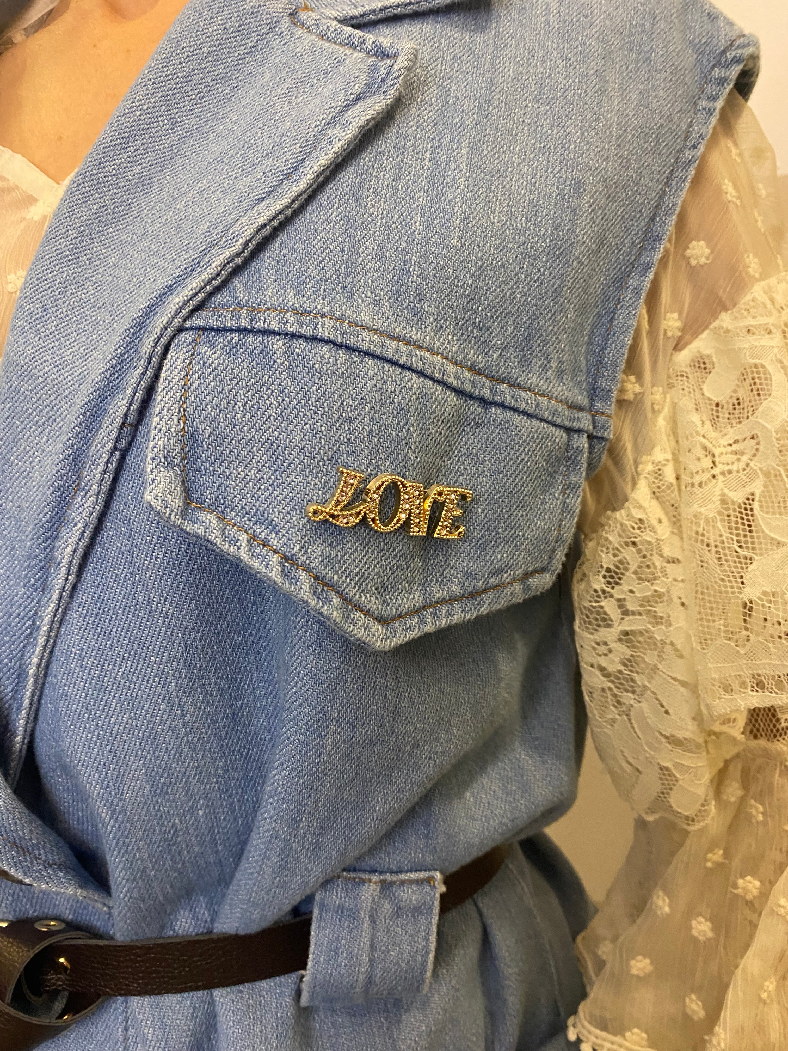 Gilet in denim Kikisix