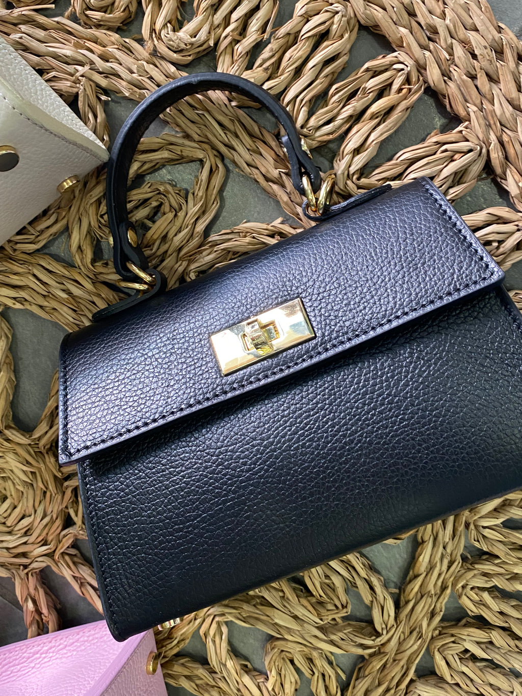 Borsa in pelle tipo Hermes