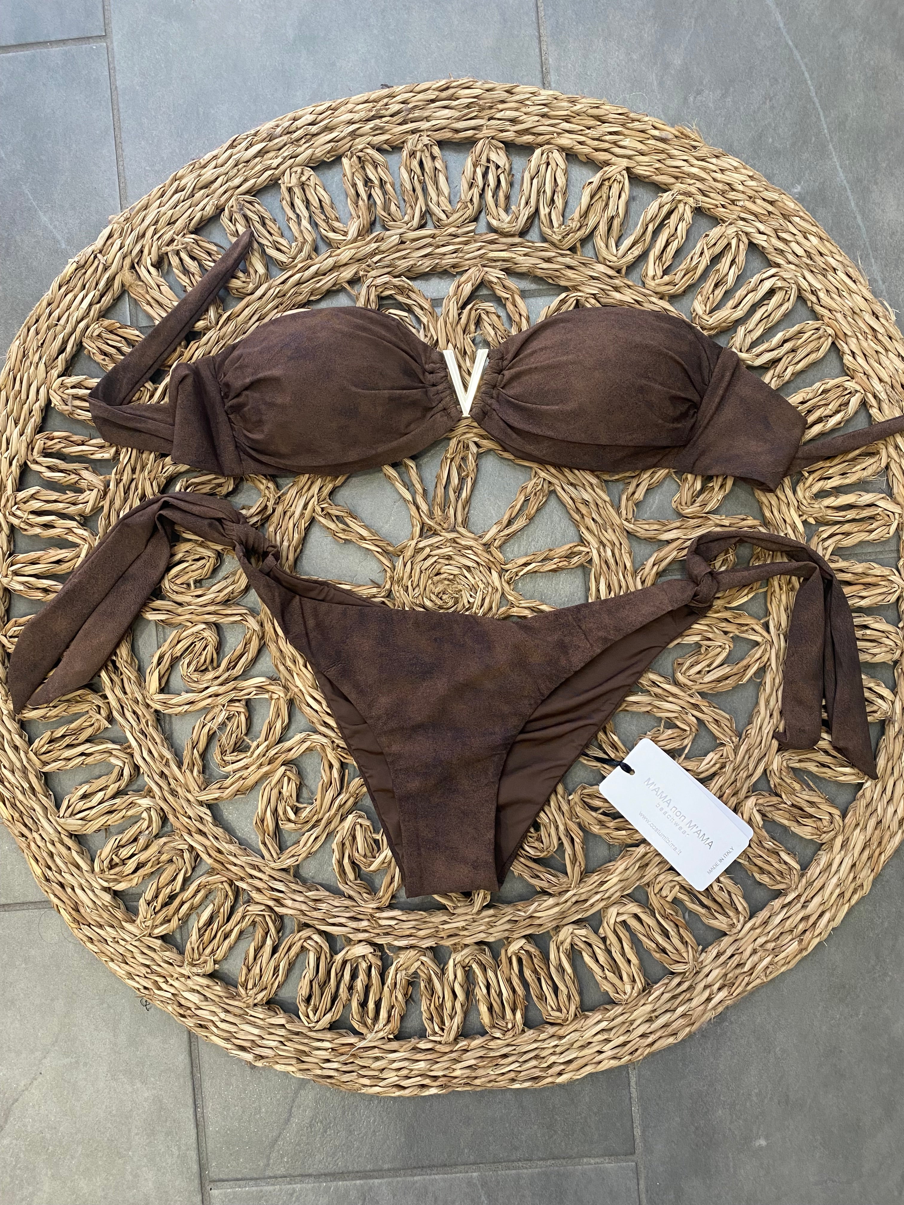 Bikini fascia a V dainette