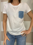 T-shirt con taschino Kikisix