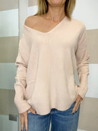 Maglia Over Scollo V in Calda Viscosa – Kontatto