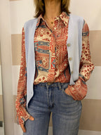 Gilet in maglia a costine Kikisix