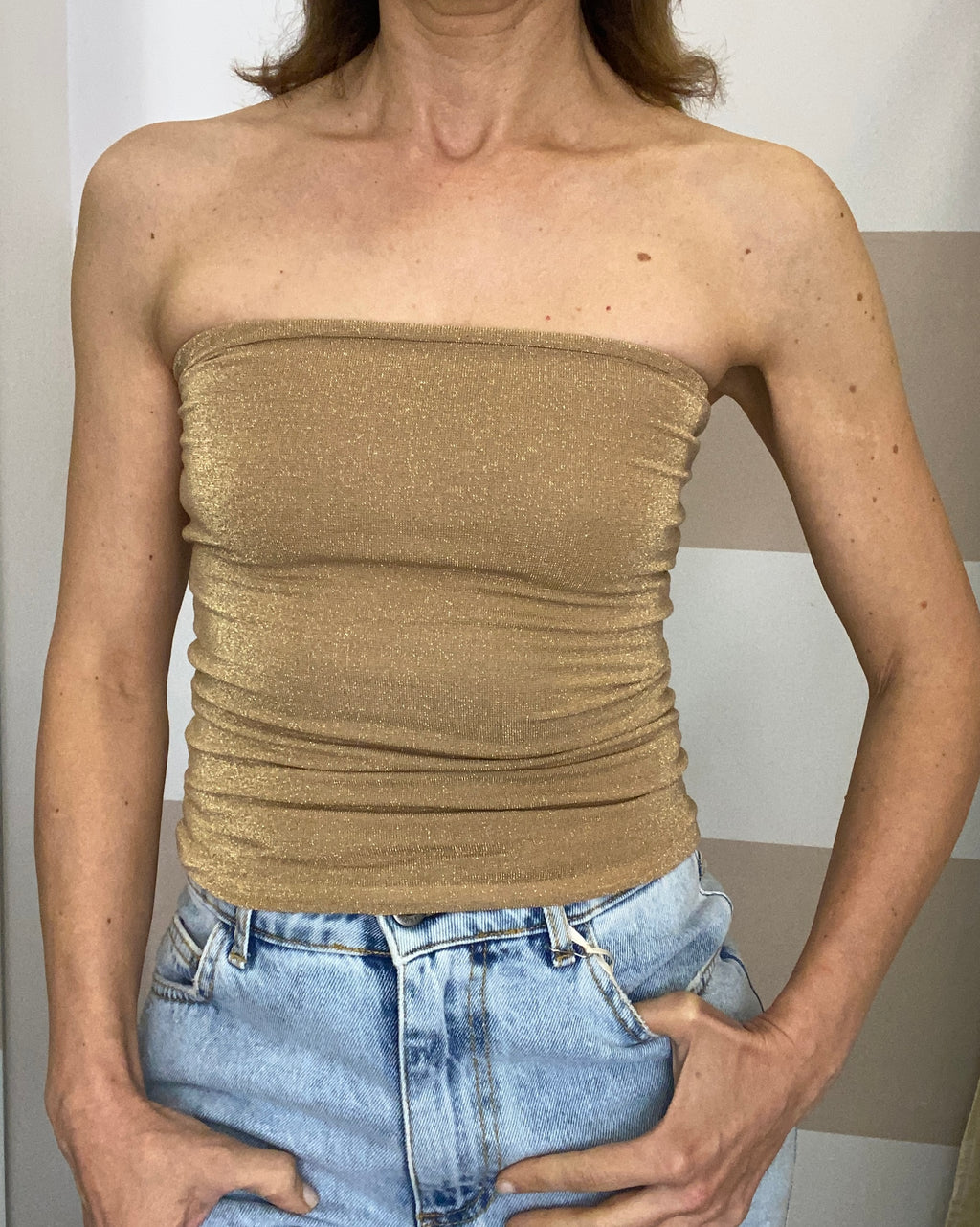 Top a fascia in  lurex Kontatto