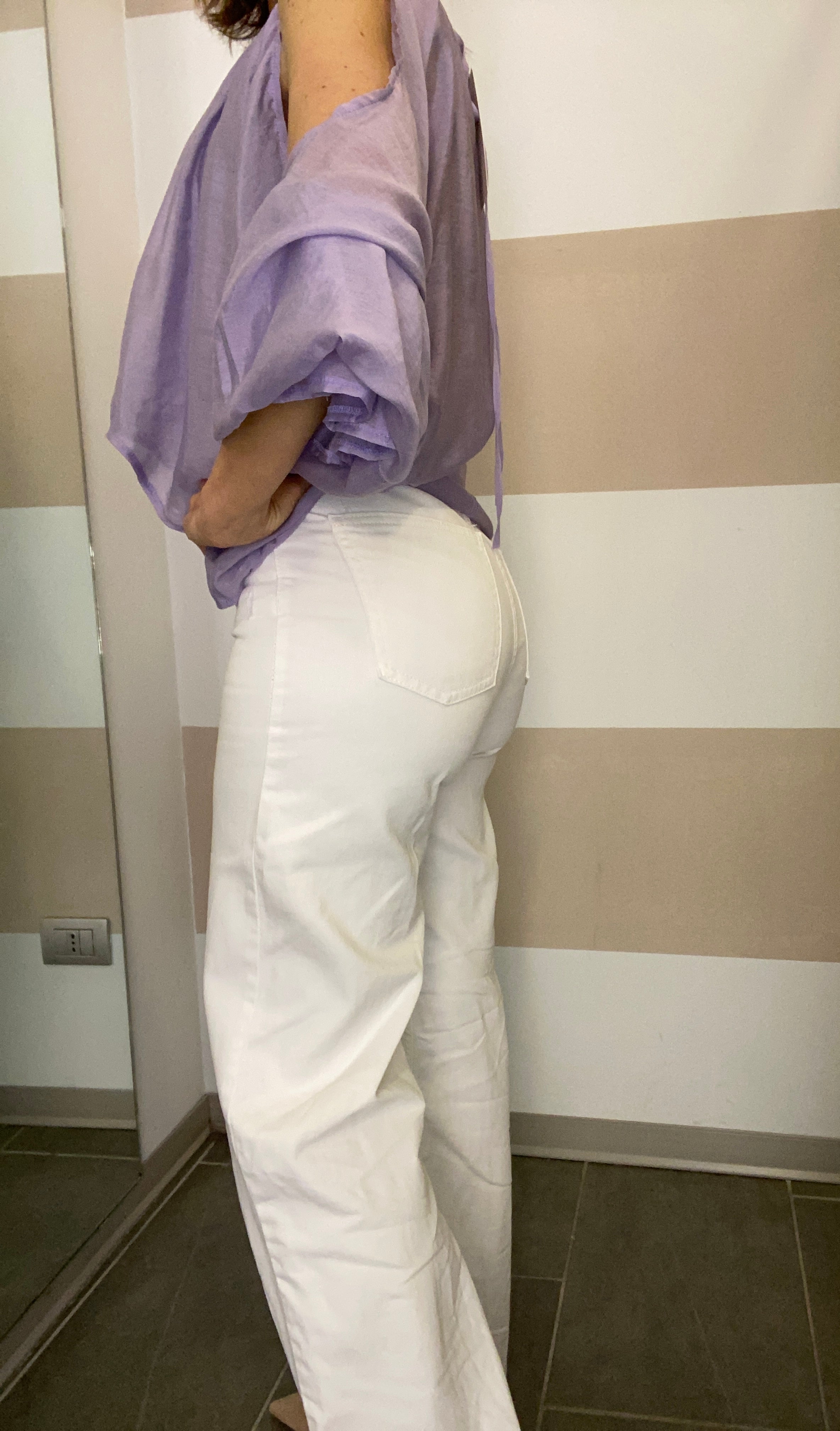 Jeans bianco Kontatto