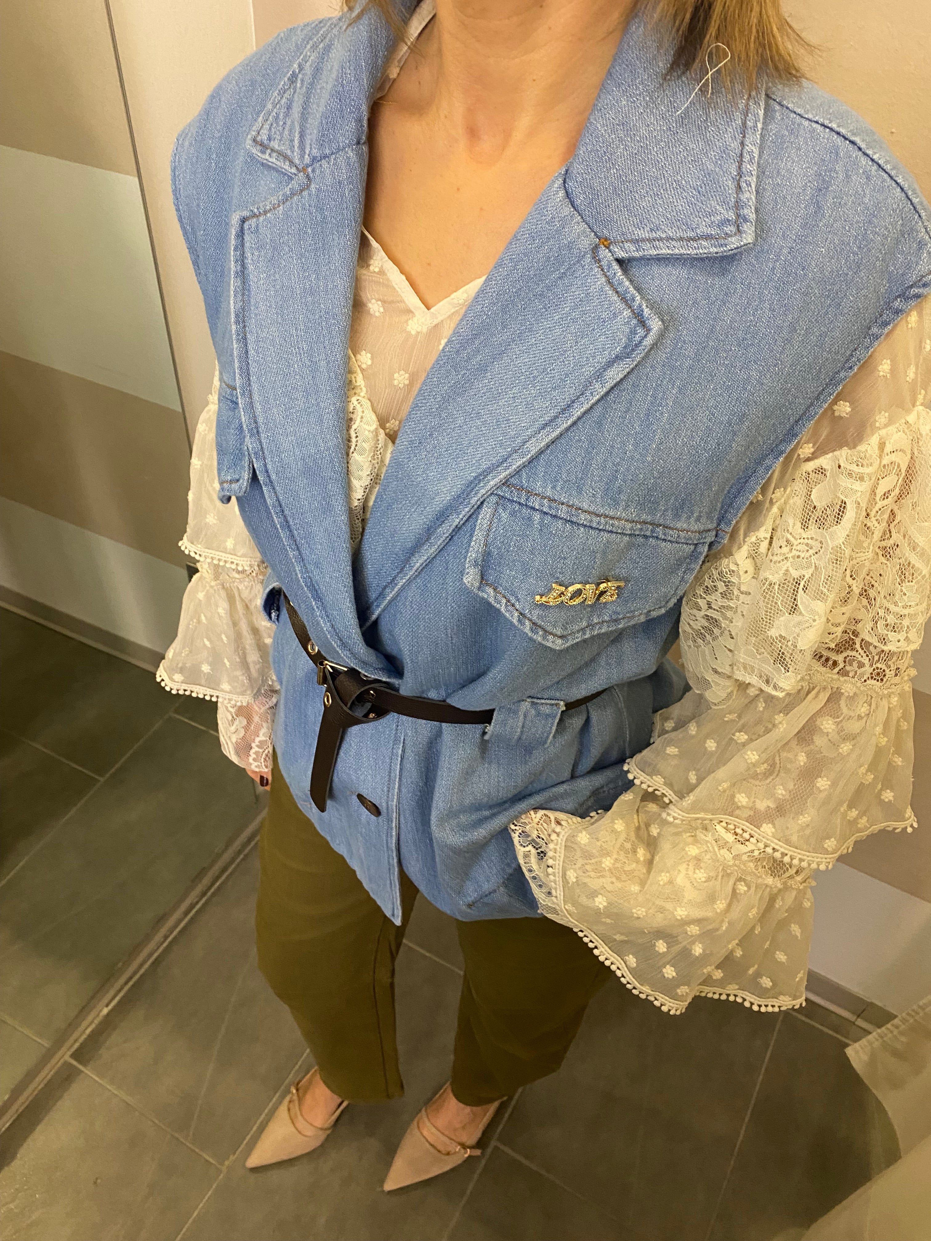Gilet in denim Kikisix