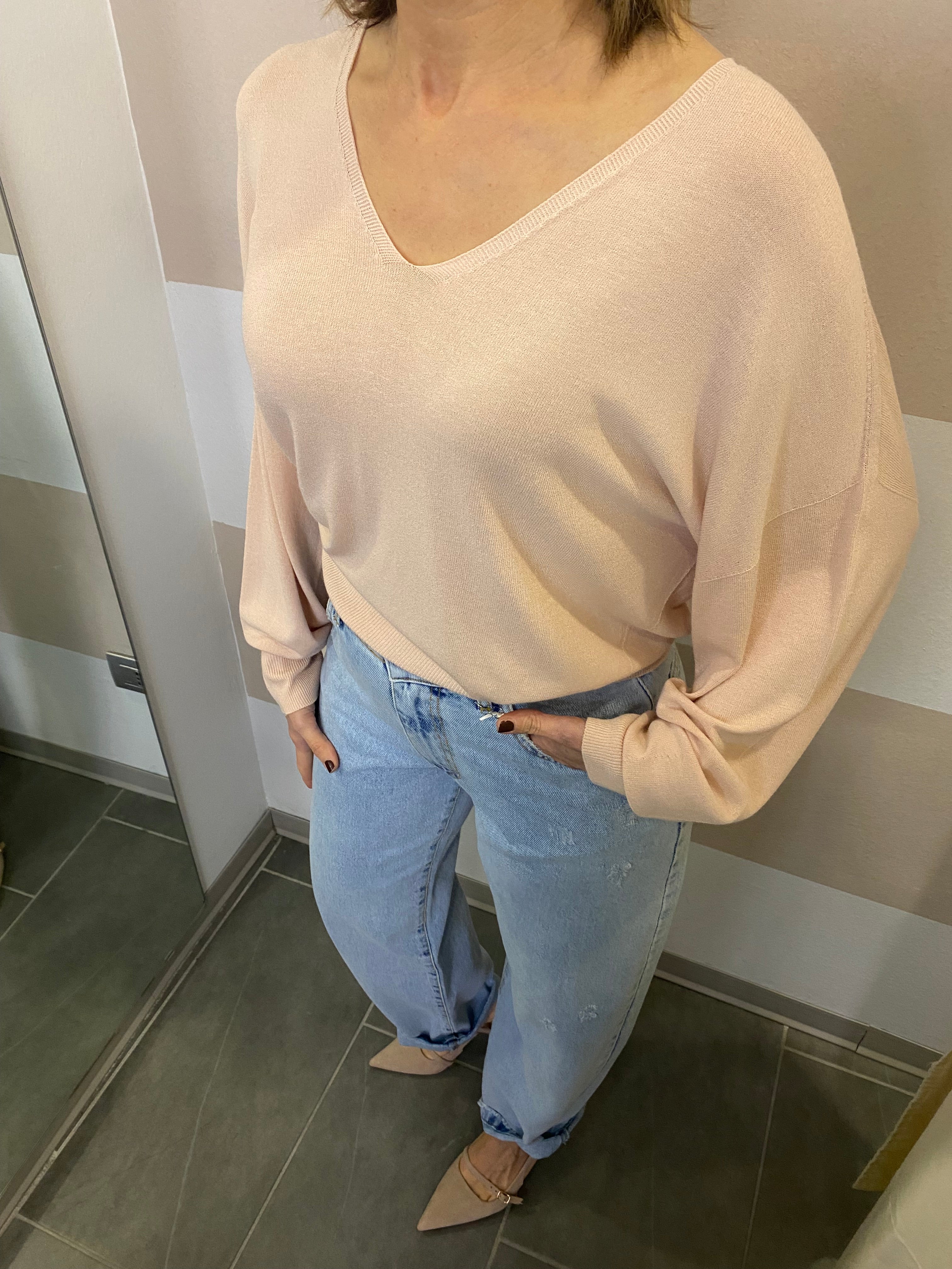 Maglia scollo a V Kontatto