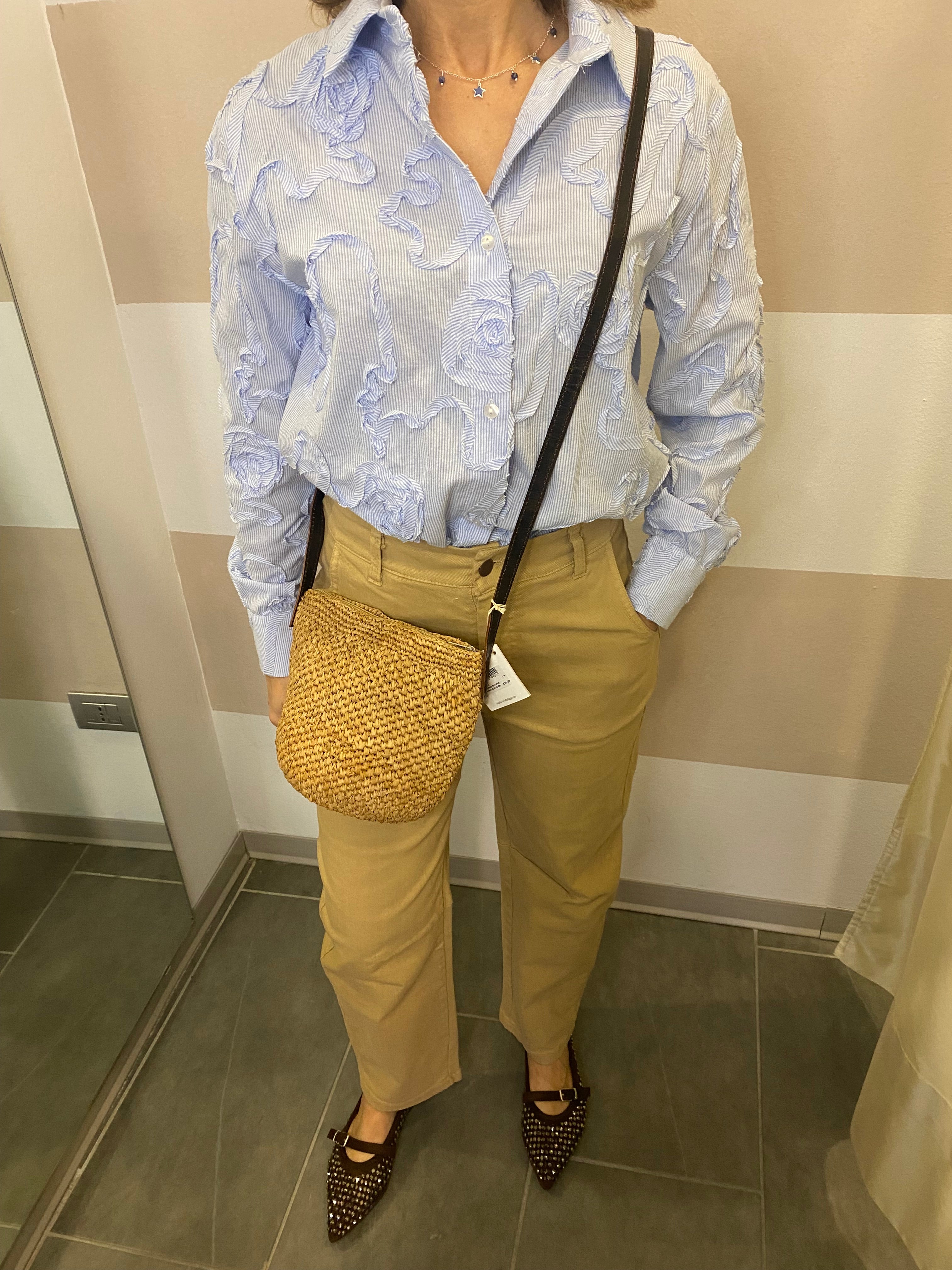 Pantalone barrel in cotone Kontatto