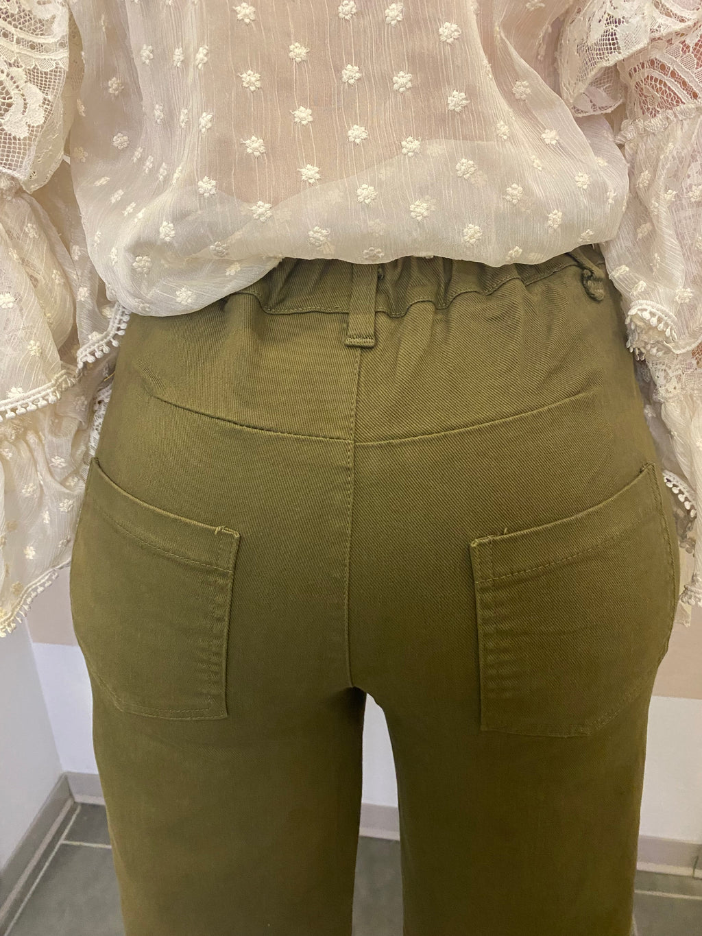 Pantalone barrel in cotone Kontatto