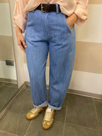Pantalone denim balloon Kikisix