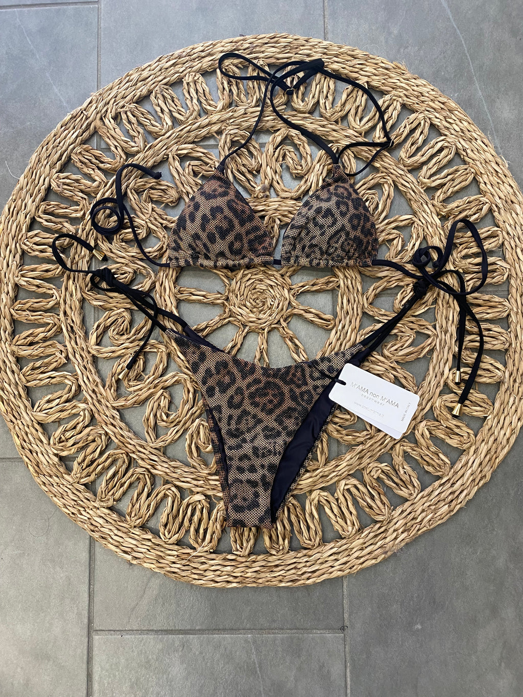 Bikini a triangolo maculato
