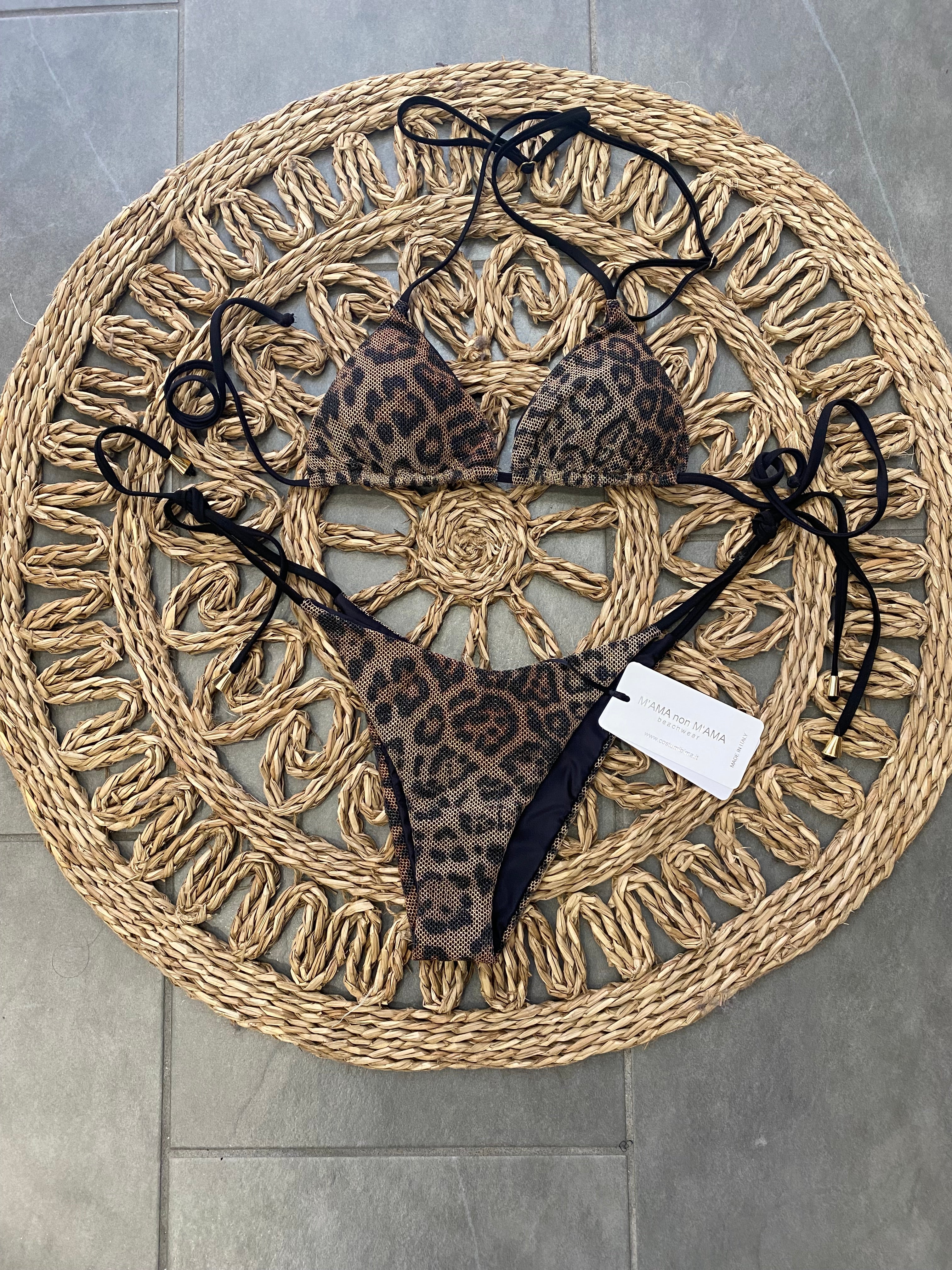 Bikini a triangolo maculato