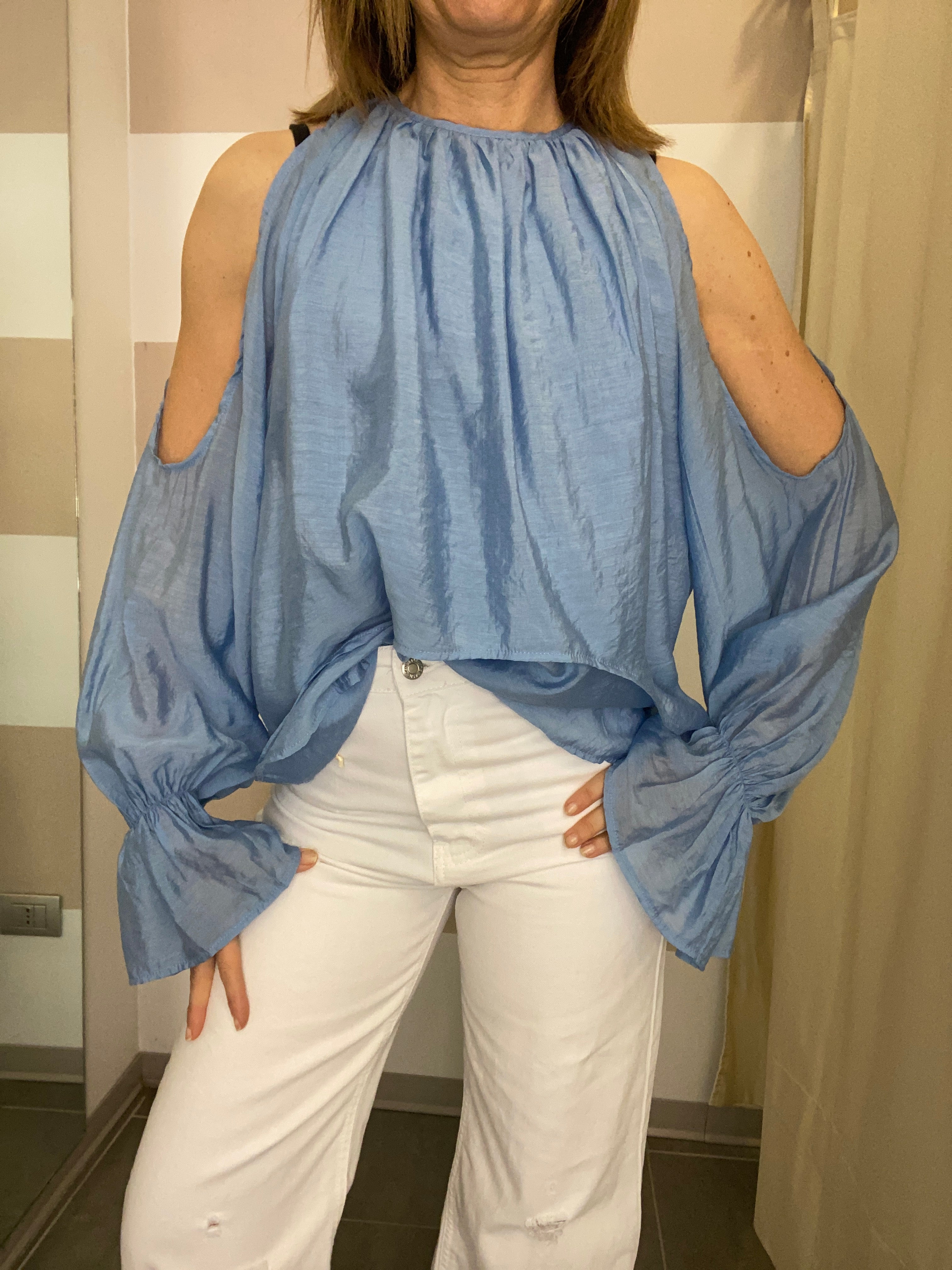 Blusa in mussola cut out Youdecide