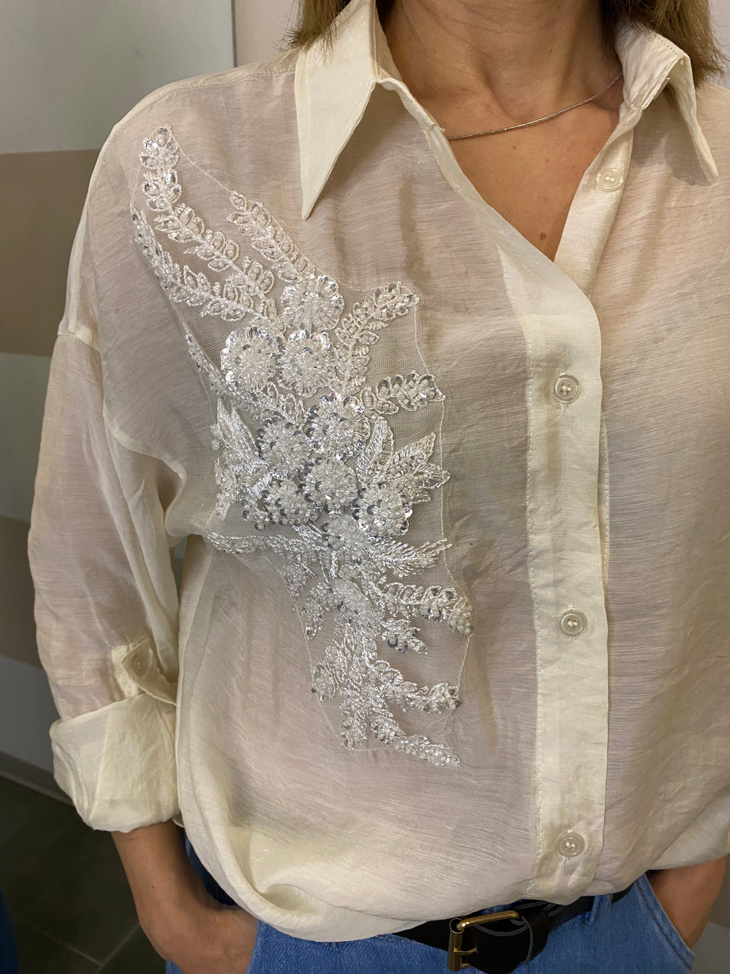 Camicia con ricamo Youdecide