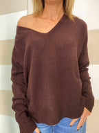 Maglia Over Scollo V in Calda Viscosa – Kontatto