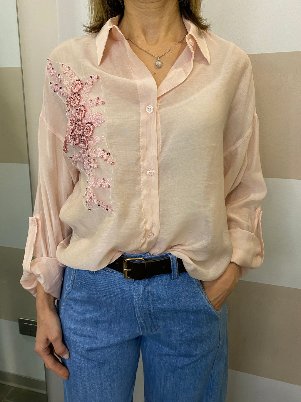 Camicia con ricamo Youdecide