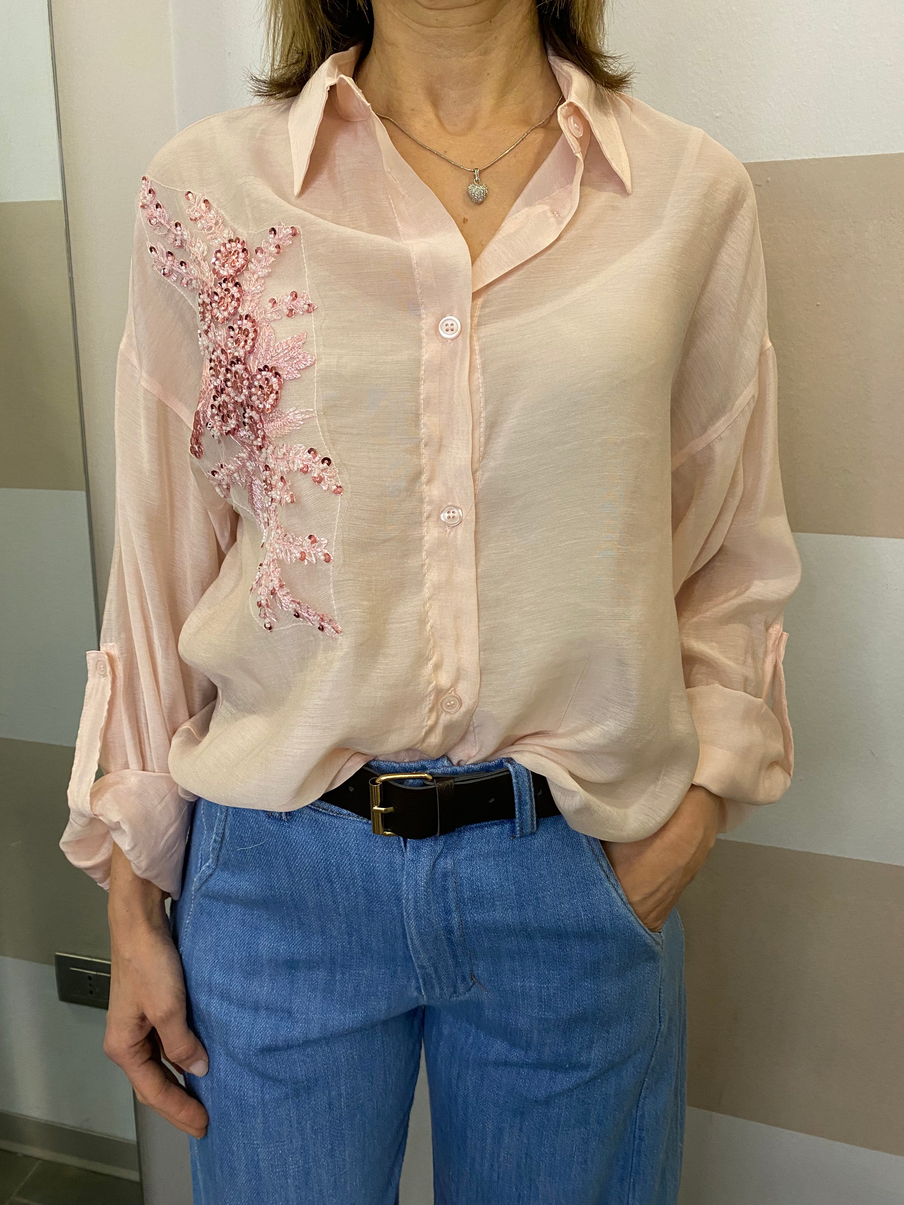 Camicia con ricamo Youdecide