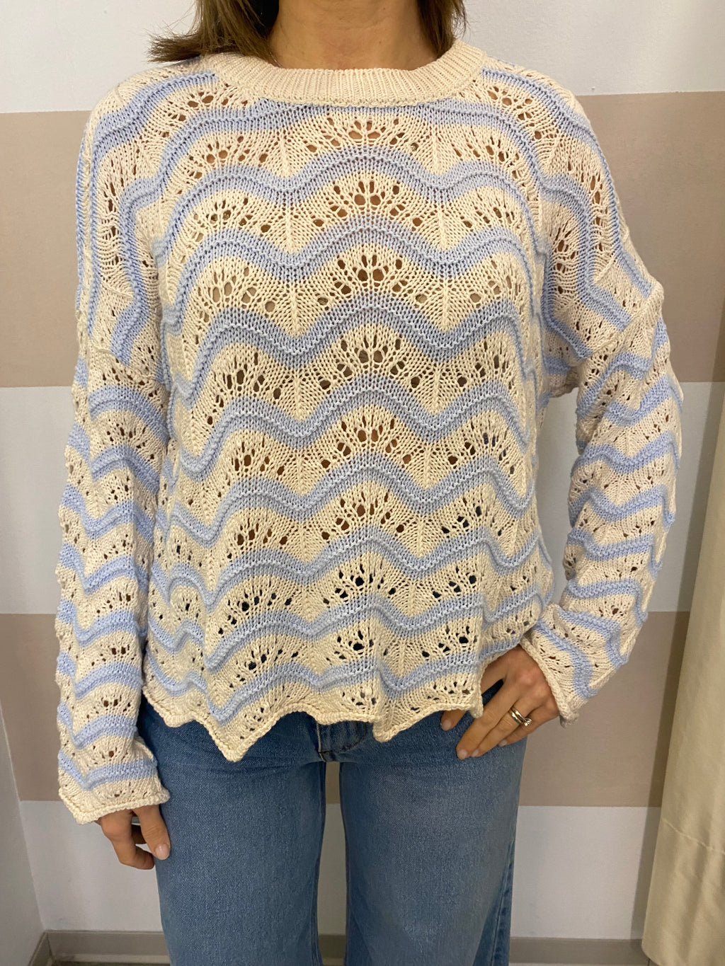 Maglia righe traforata Youdecide