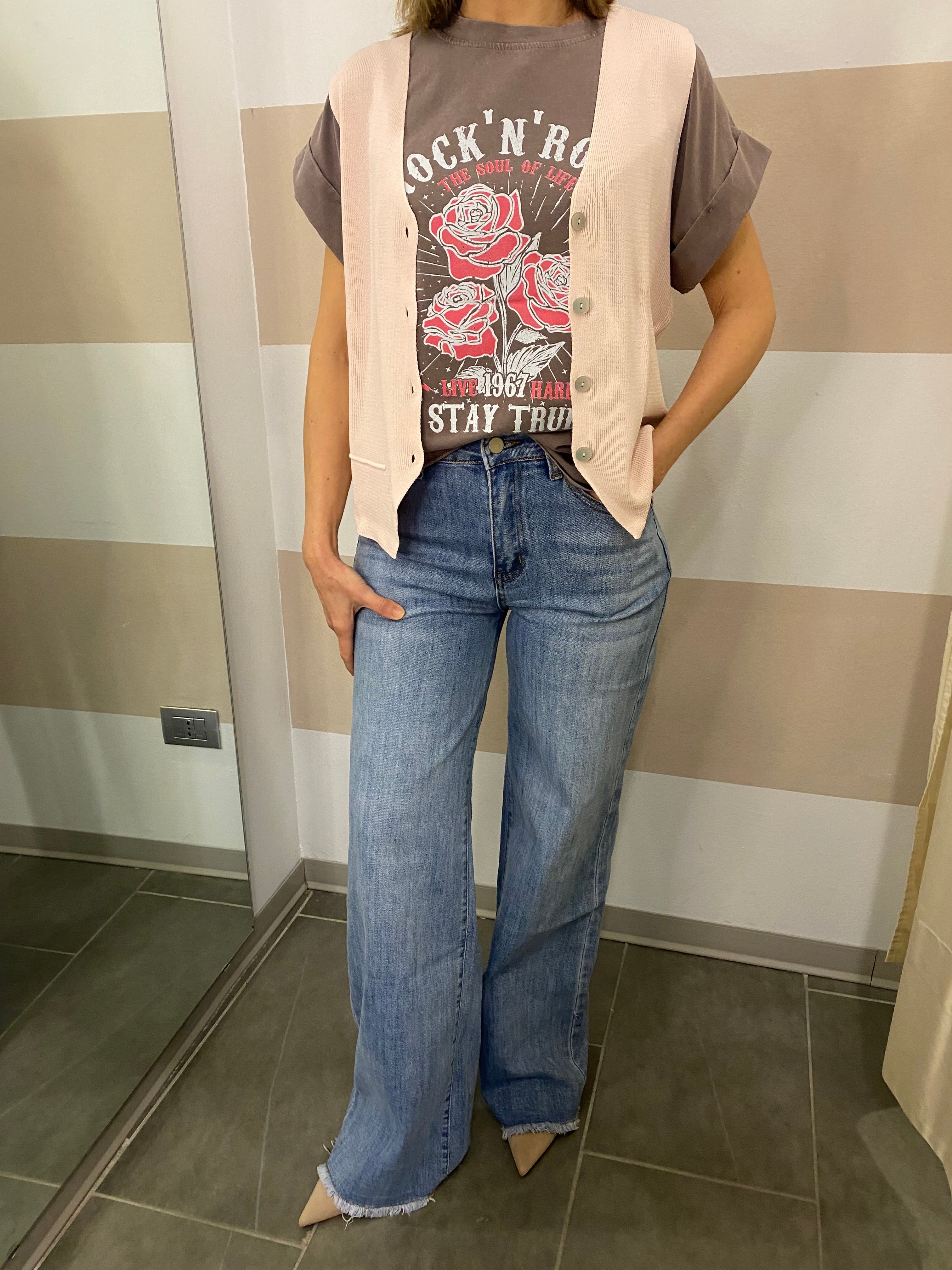 Jeans taglio vivo Kikisix