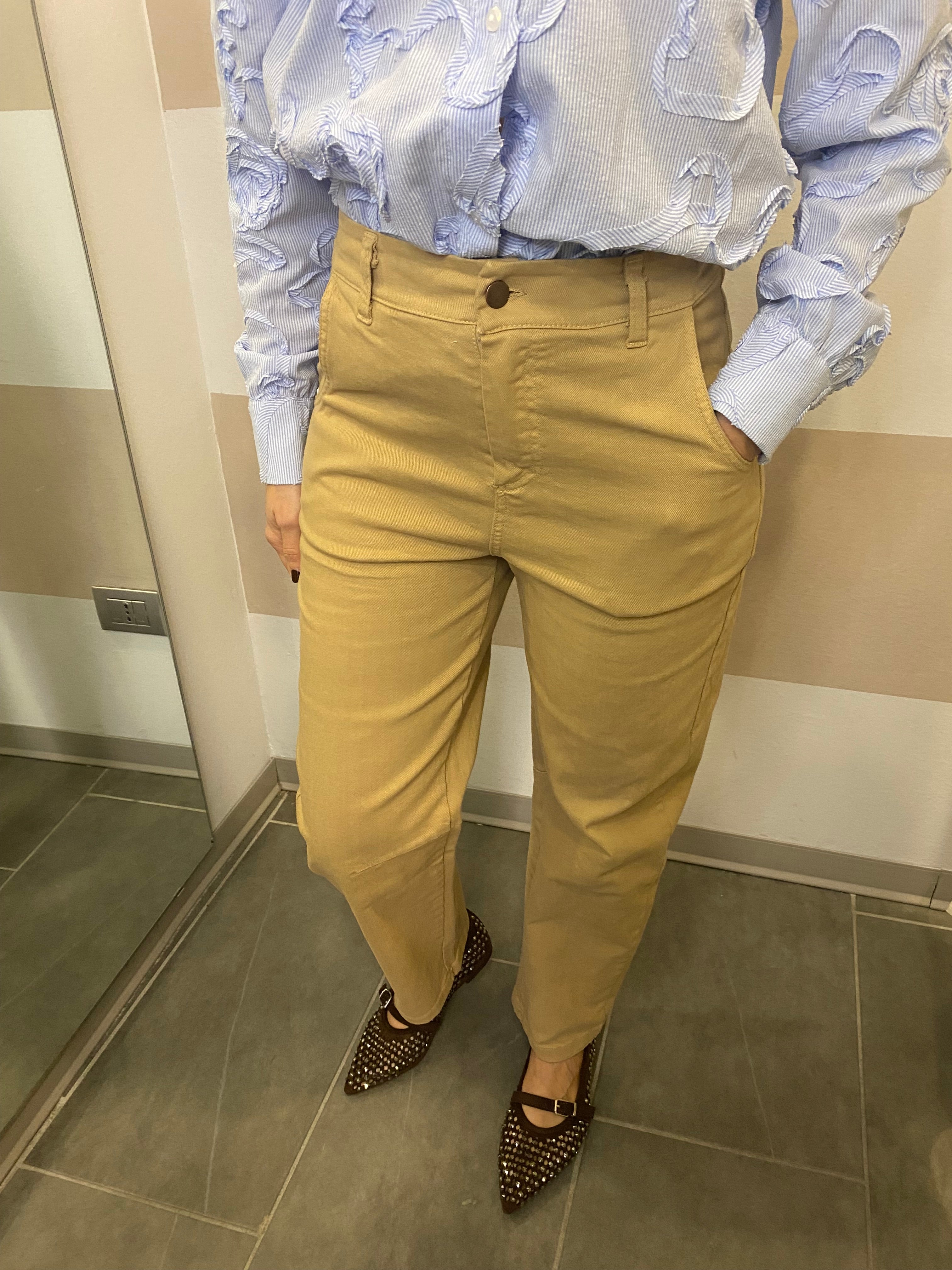 Pantalone barrel in cotone Kontatto