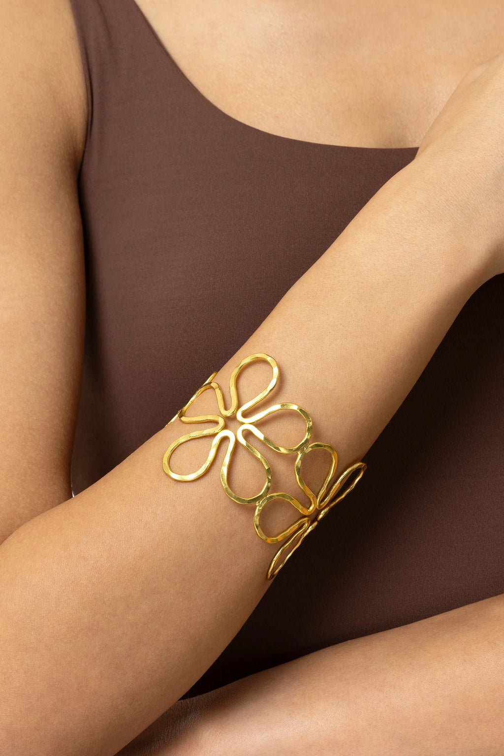 Bracciale a fascia fiori