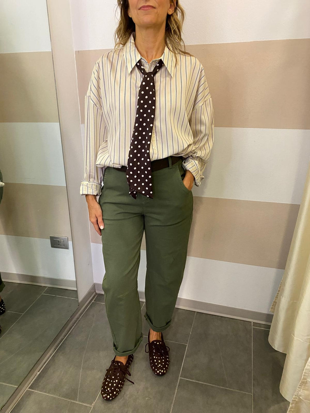 Pantalone barrell kontatto