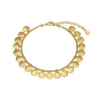 Cavigliera oro con monete