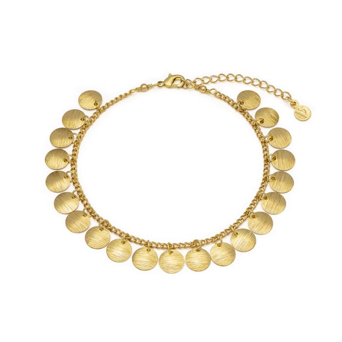 Cavigliera oro con monete