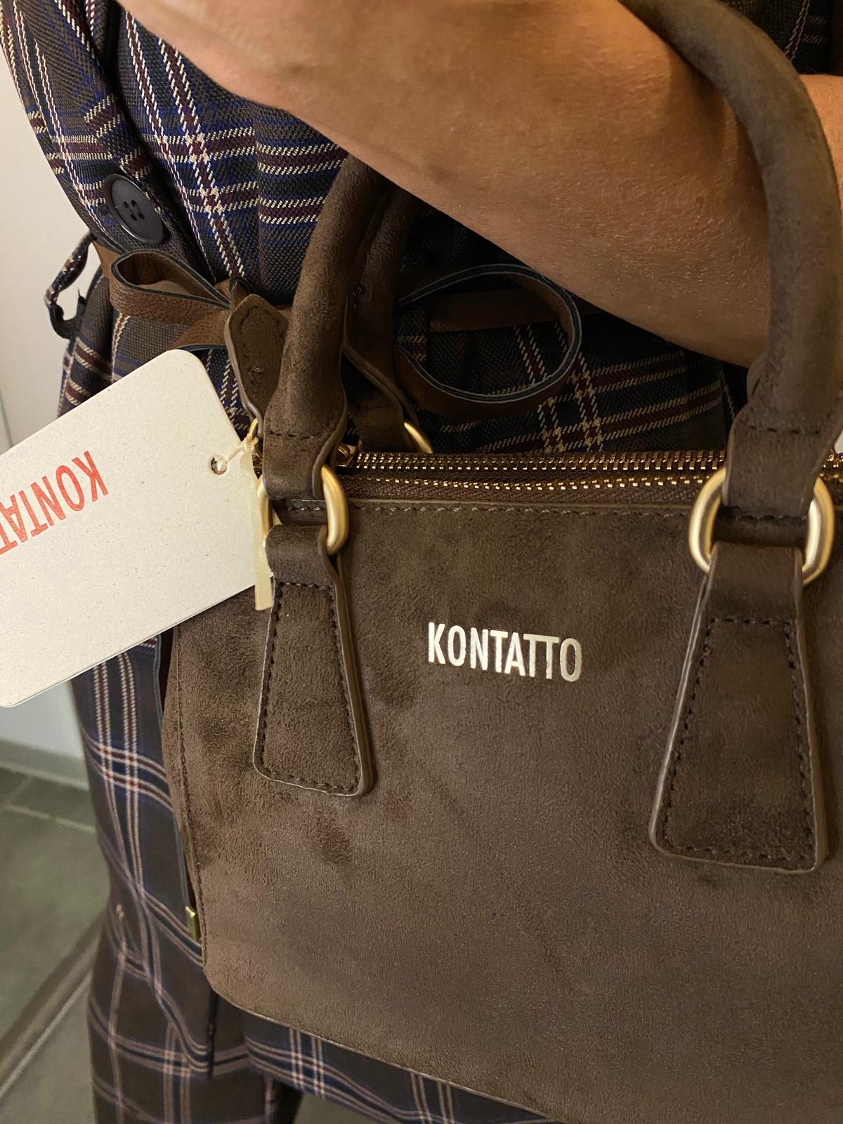 Minibag  in eco camoscio KONTATTO