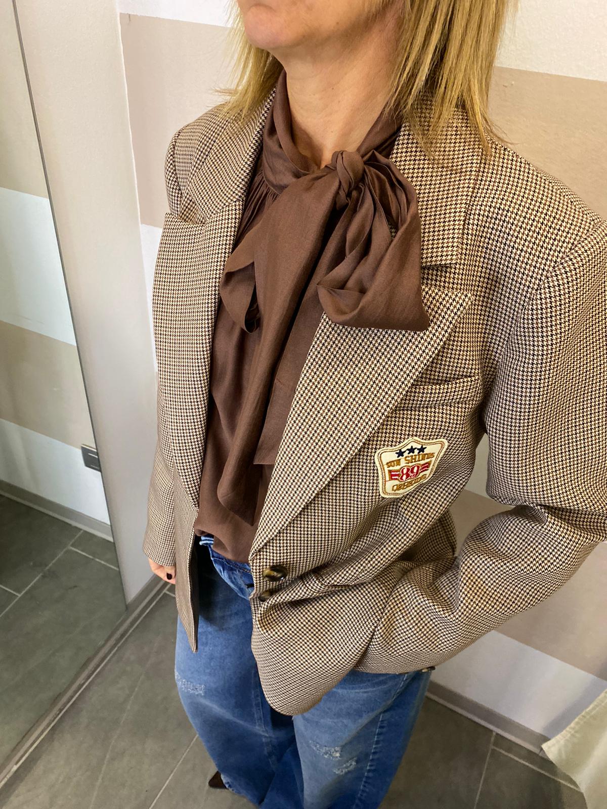 Camicia in viscosa con fiocco Youdecide