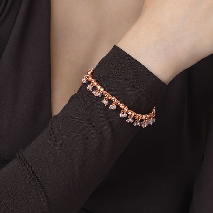 BRACCIALE ELASTICO SFERE/CRISTALLI VESTO PAZZO