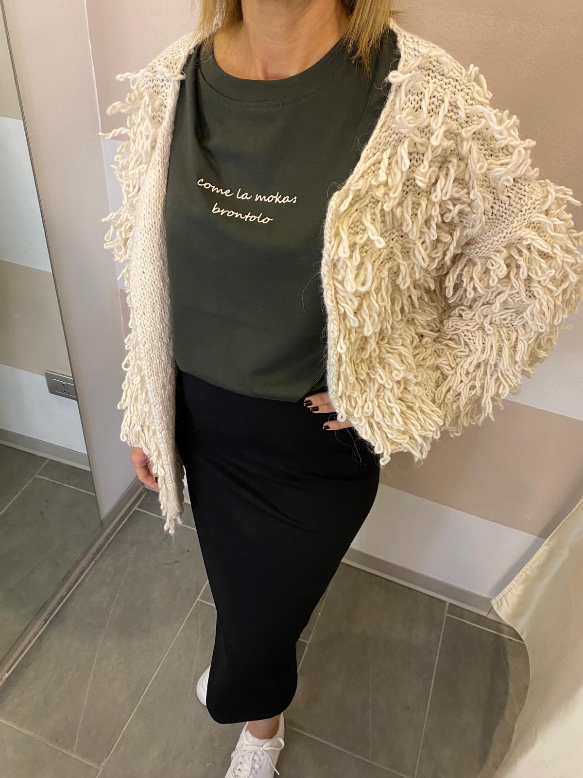 Cardigan effetto pelliccia Kikisix