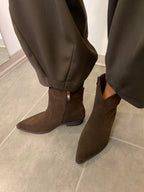 Stivaletto texano in vera pelle